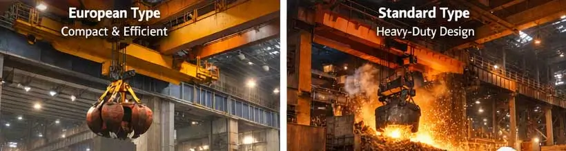 european type overhead crane