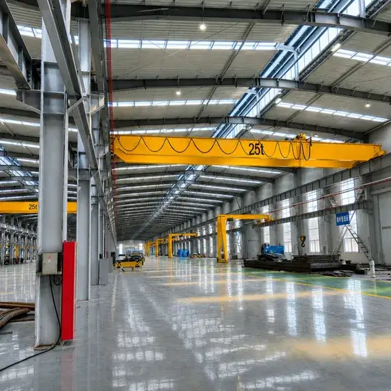 100 Ton European Double Girder Top Running Overhead Crane Manufacturer